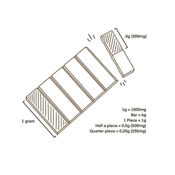 6 Gram Dark Matter Mushroom Chocolate Bar