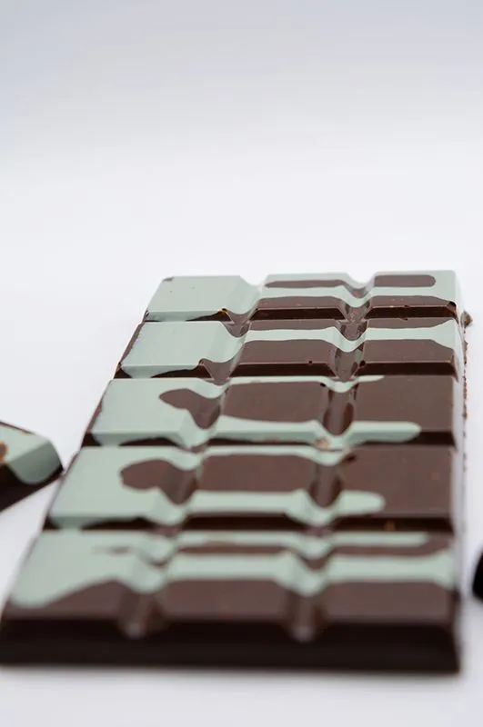 Peppermint Twist Vegan Drip Mushroom Chocolate Bar